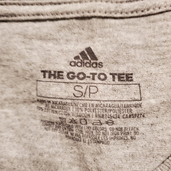 Gray Adidas Go to tee - Picture 3 of 3
